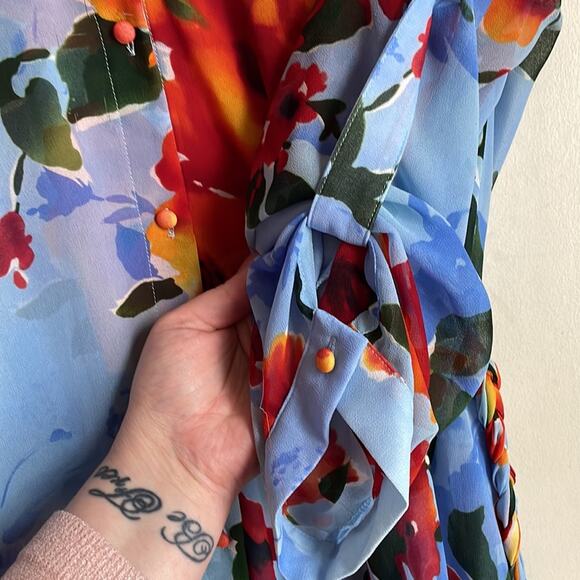 MISA Marsala Floral Shirtdress - Picture 16 of 16